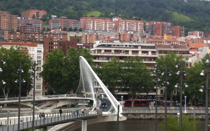Bridge by architect Calatrava by Maripaz Garcia